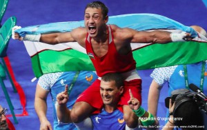 Usbekischer Boxer in Rio 2016